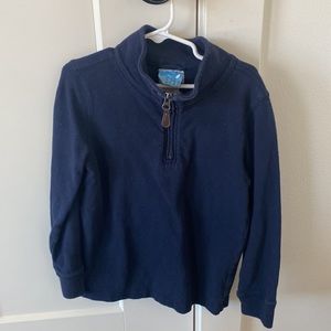 Quarter zip Crew Cuts cotton popover